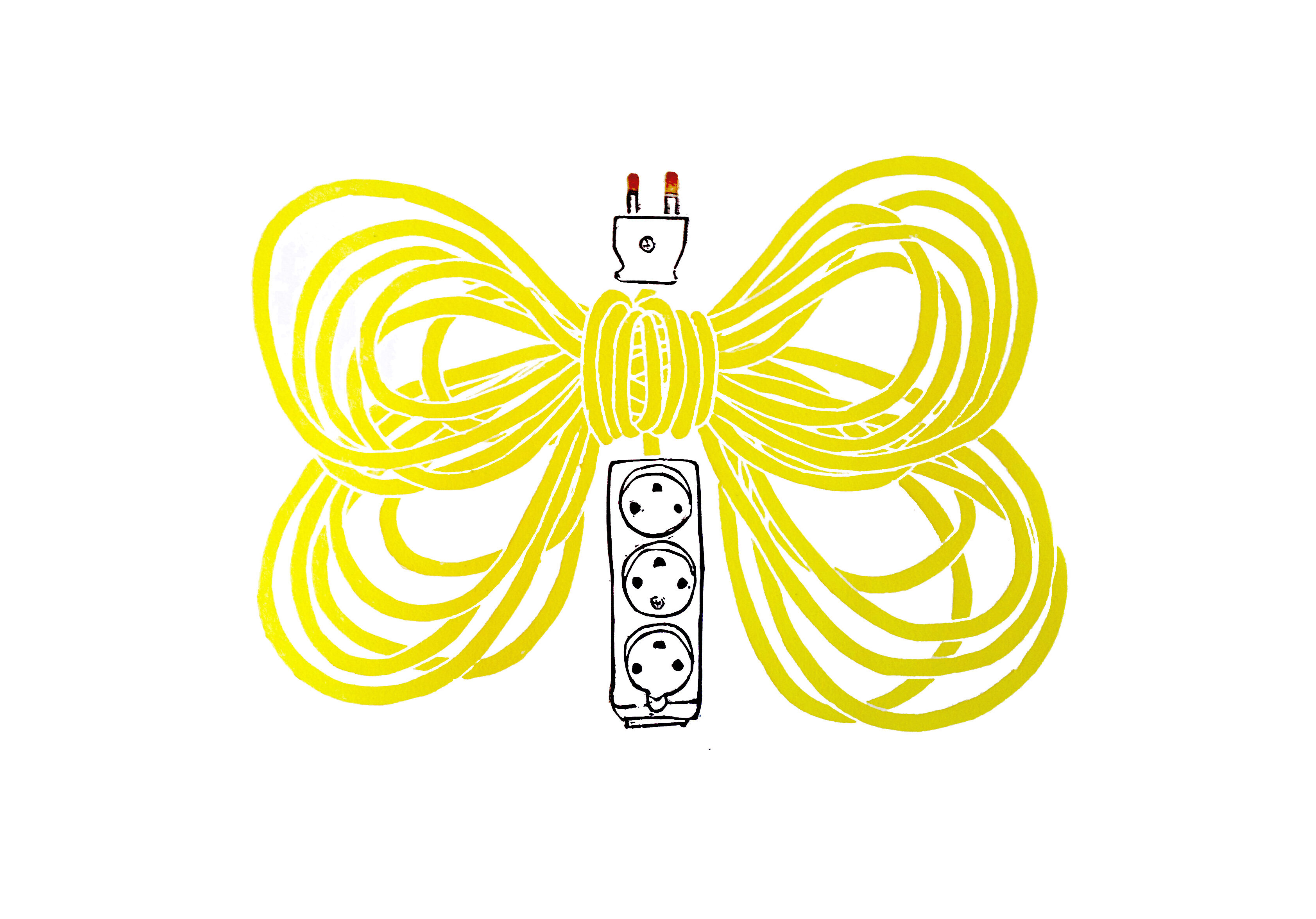 Butterfly Extention (Yellow) 1/13 Lenolium 2014 38x56cm Kr. 2.500,-