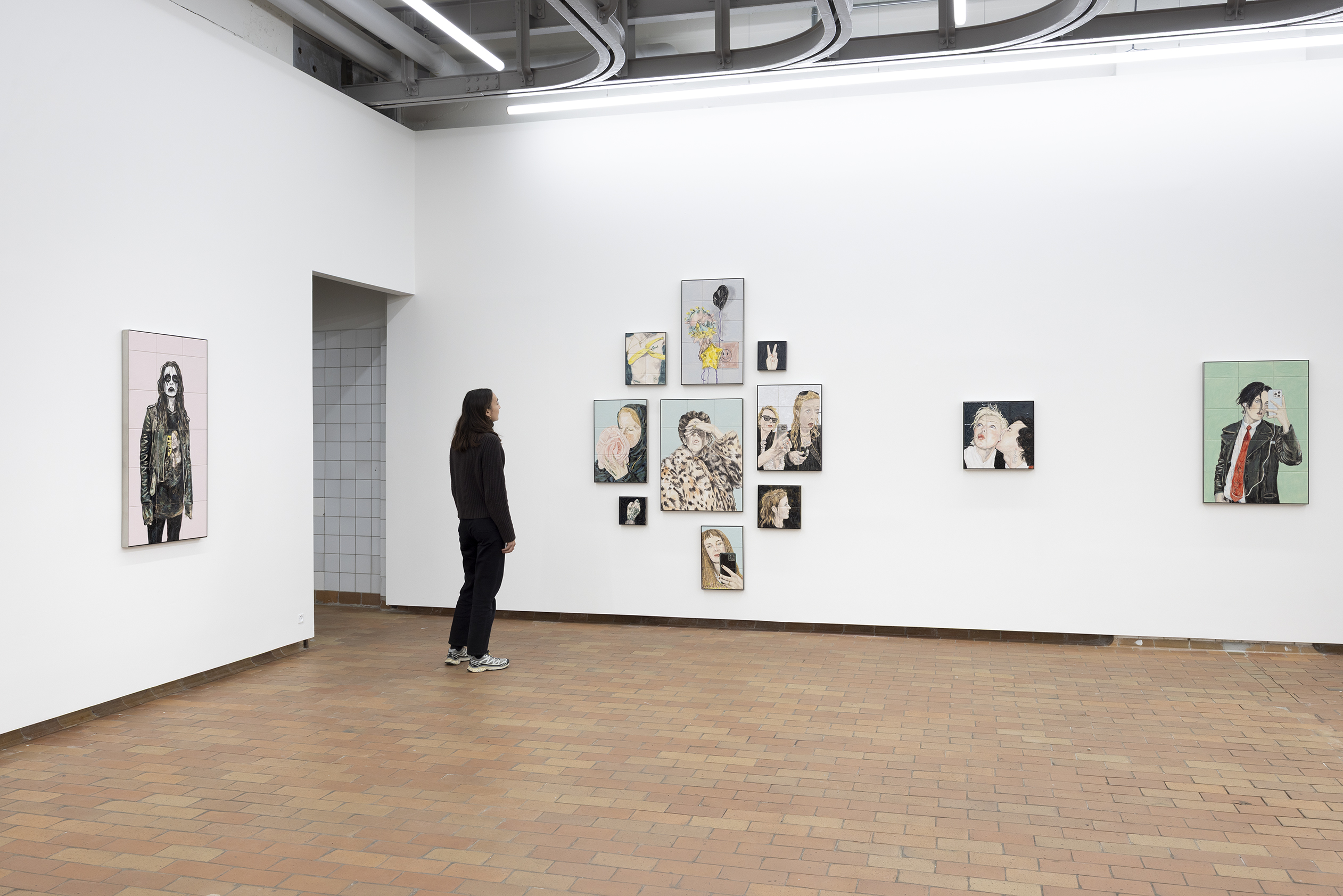 Studio image showing the preparation of forms, courtesy the artist.